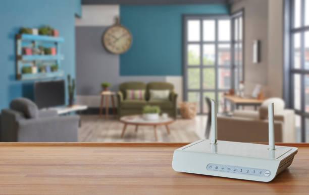 Modem And Router Box on The Table